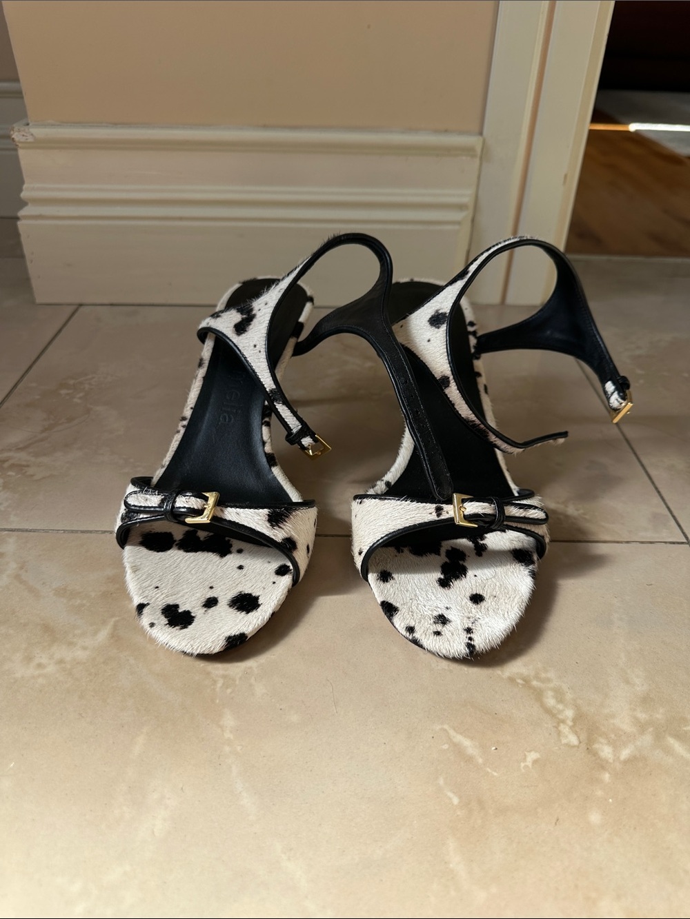 Studio Amelia Alto 70 Sandal in Dalmatian